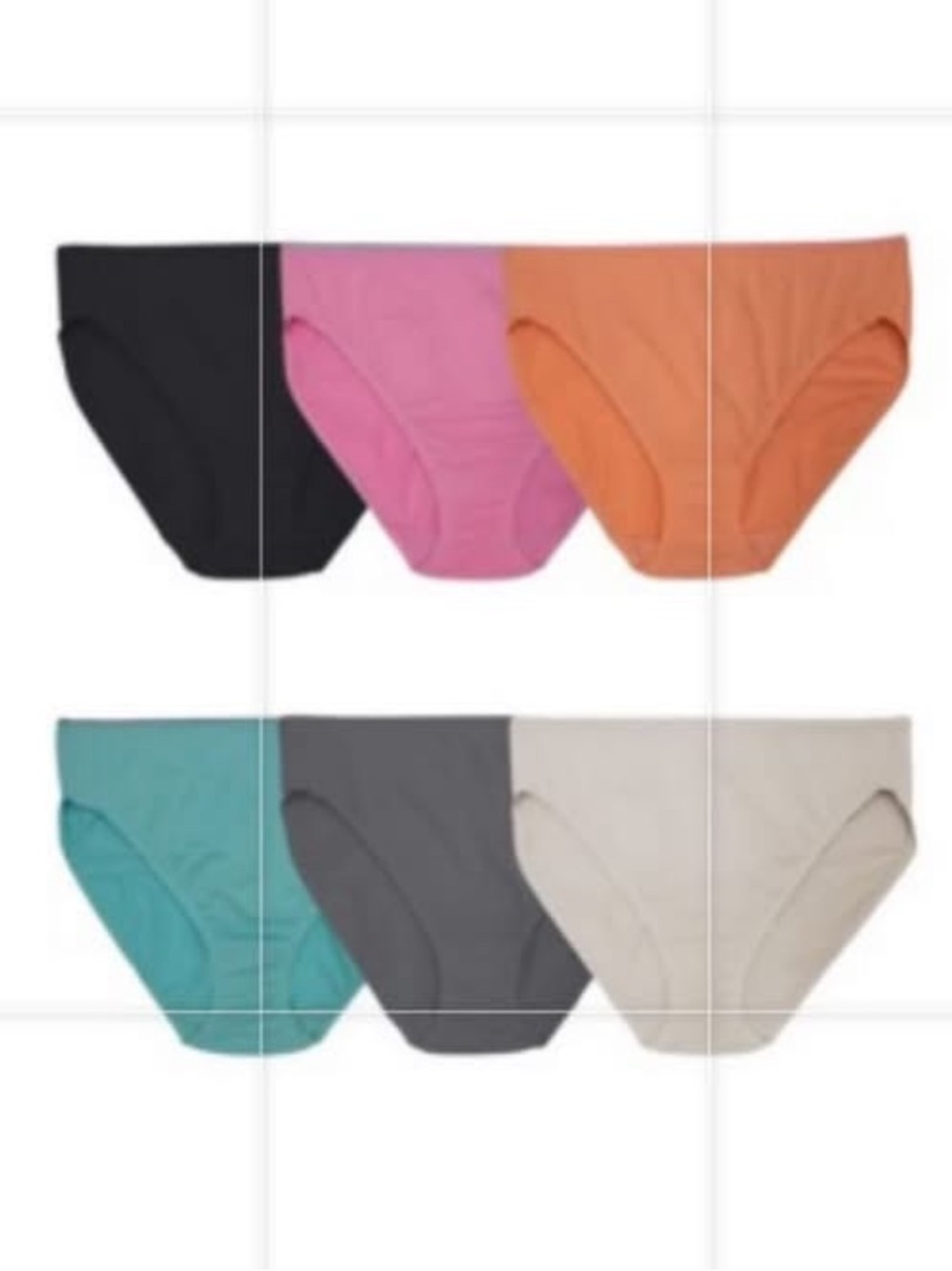 Fruit Of the Loom Women's Breathable
Micro-Mesh Hi-Cut Panty 6 pack size 9/2XL